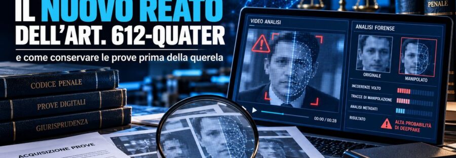Video deepfake su smartphone accanto a documenti per la querela: conservazione delle prove digitali