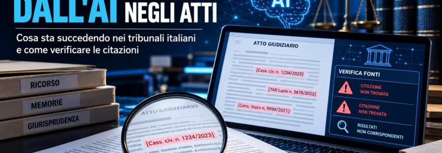 Verifica di una citazione giurisprudenziale generata da intelligenza artificiale in un atto legale